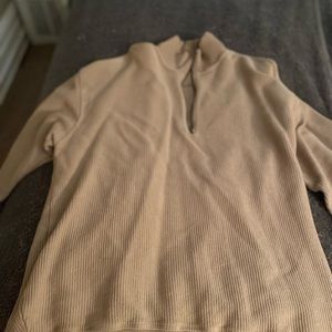Womens aerie half zip corded crew neck
